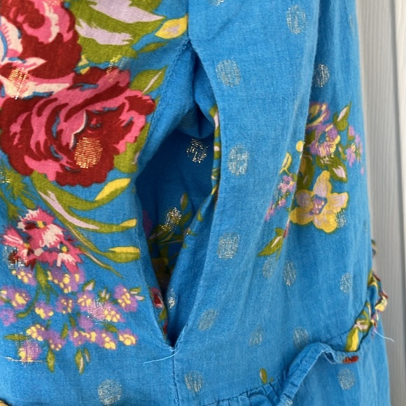 House of Harlow 1960 Blue Floral Ruffle Maxi Dress - Picture 6 of 9